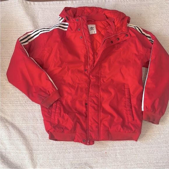 Adidas Maroon Jacket with Bold Logo - Picture 3 of 3